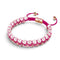 Quartz rose et quartz rose | Or rose | Bracelet double géométrique